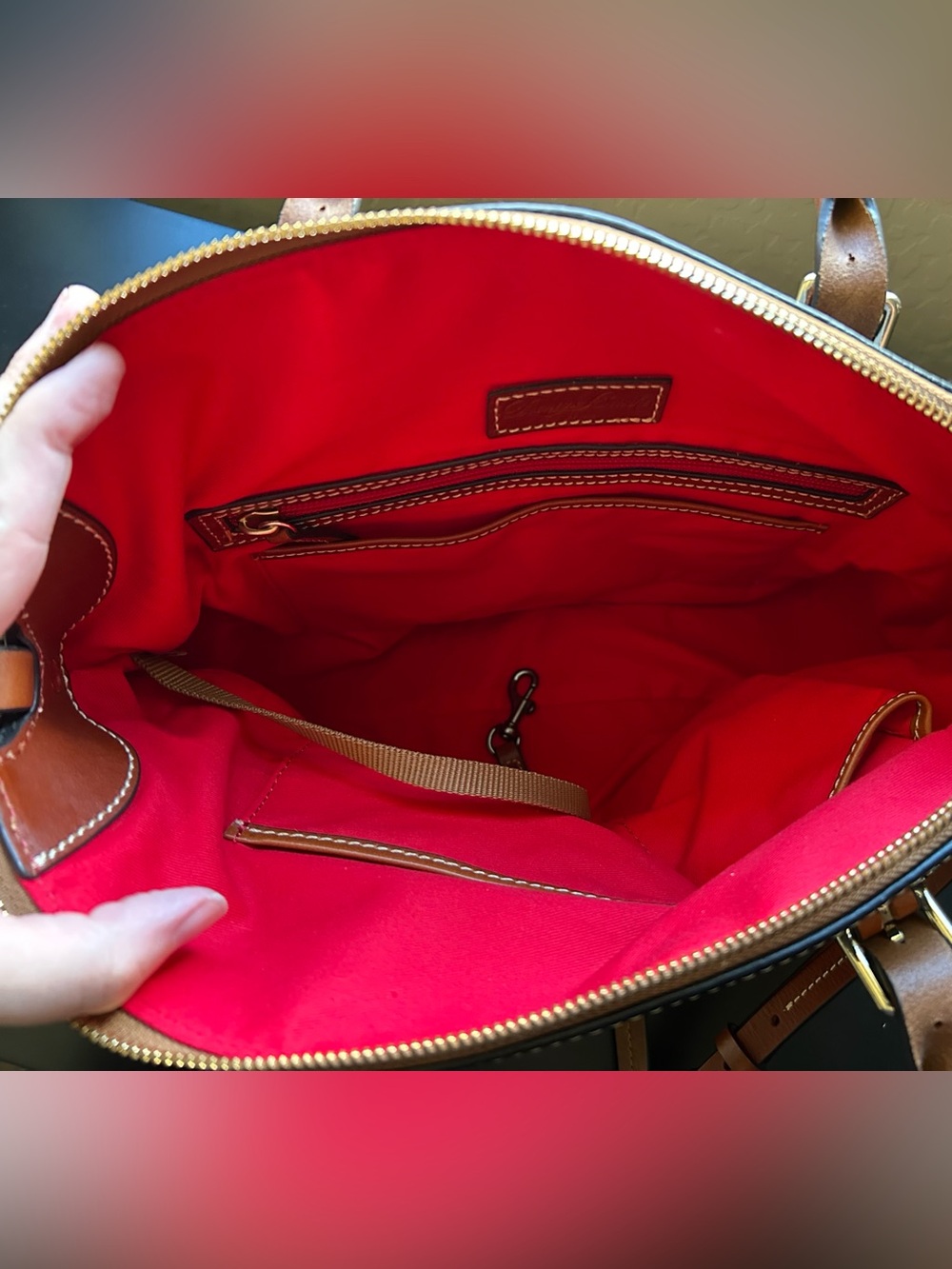Dooney & Bourke Pebble Grain Domed Satchel in Black - Picture 5 of 9